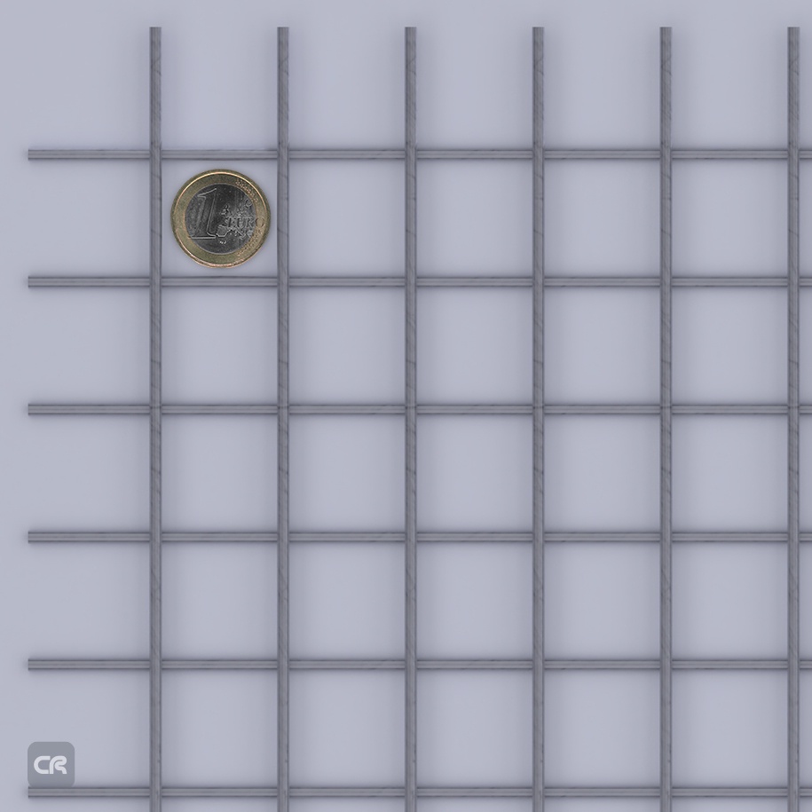 1 - Punktschweißgitter Edelstahl 1.4301 30x30x3 1250x2500mm