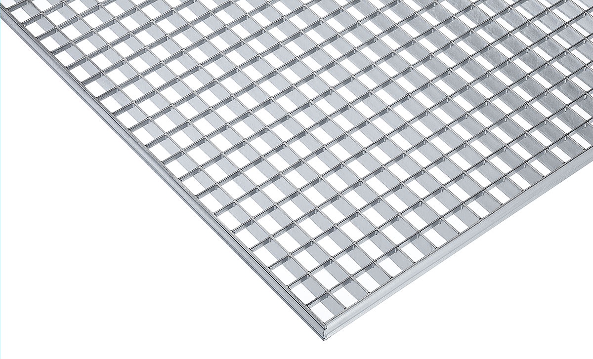 1 - Pressroste Pressroste, Stahl S235JR, Maschenweite 30 x 30, verzinkt PR 30 x 3 / 33 x 33 (TS) 700mm x (QS) 1000mm