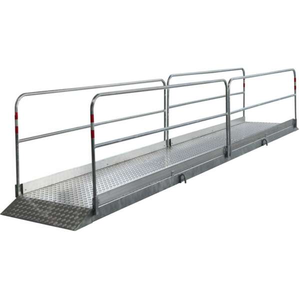 1 - Grabenbrücken Stahl / Aluminium Maße 1,30 x 5,50 m (Breite x Länge)